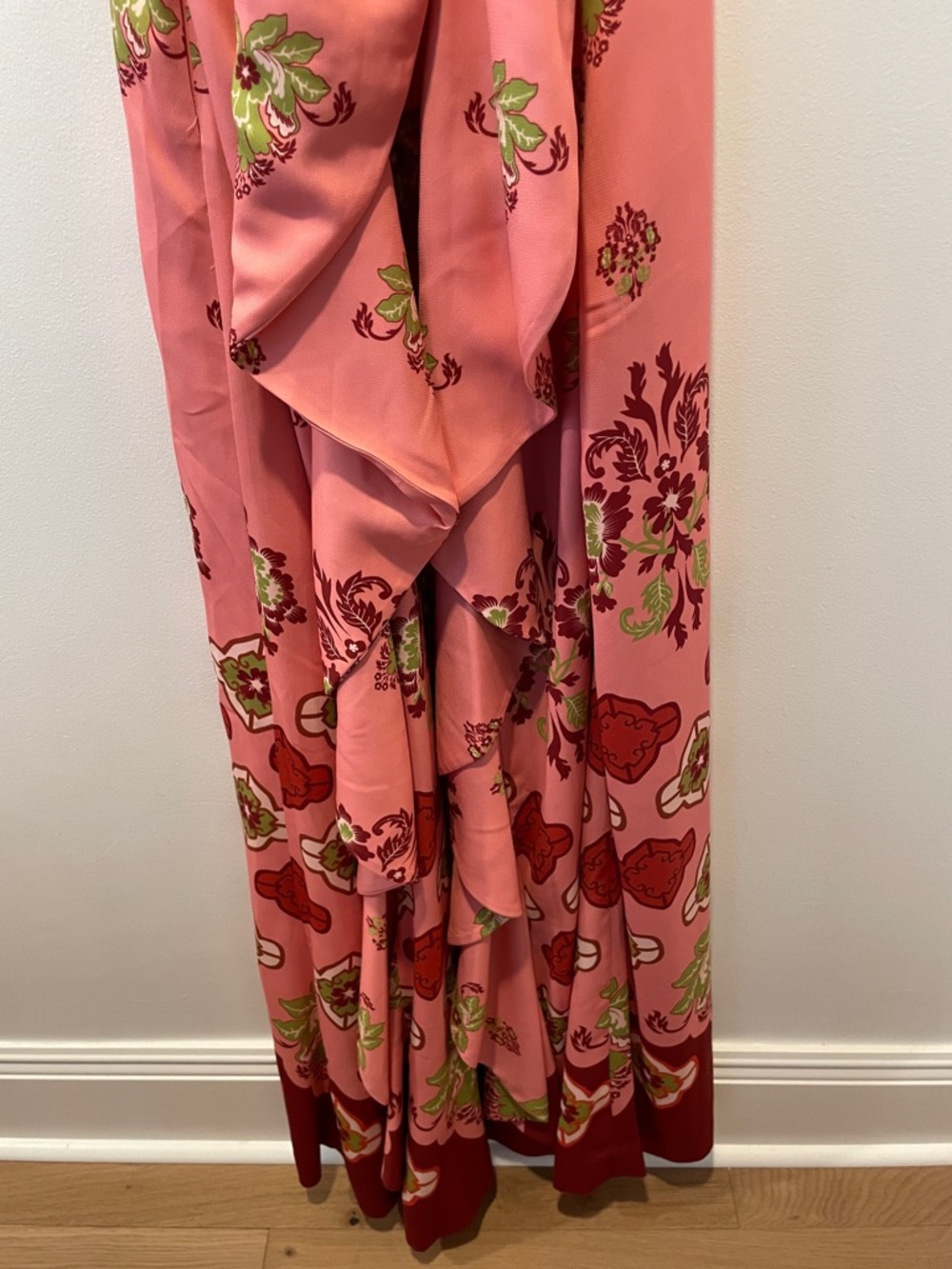 MESTIZA New York Halter-Neck Pink Floral Maxi Dress - Picture 10 of 13